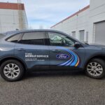 Custom vehicle graphics Burnaby installed on a Coastal Ford mobile service vehicle.