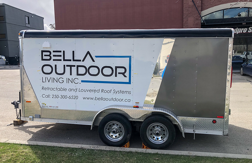 Print and cut trailer graphics