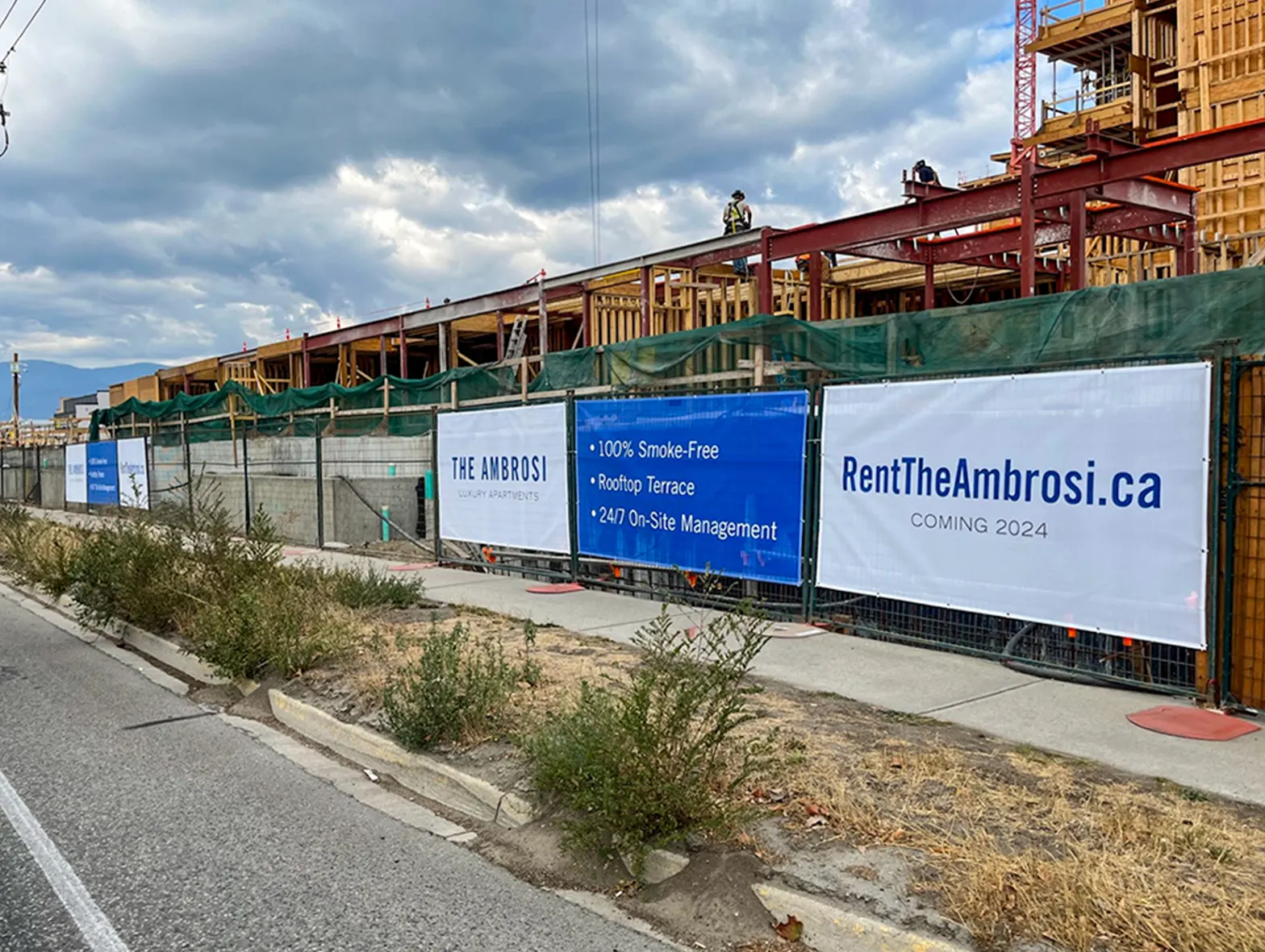 construction fence banners
