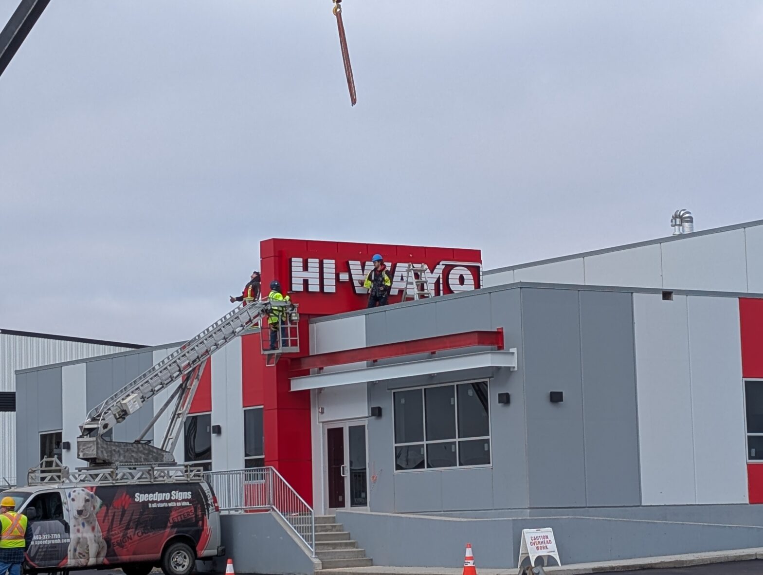 Sign installation of Channel Letters Medicine Hat