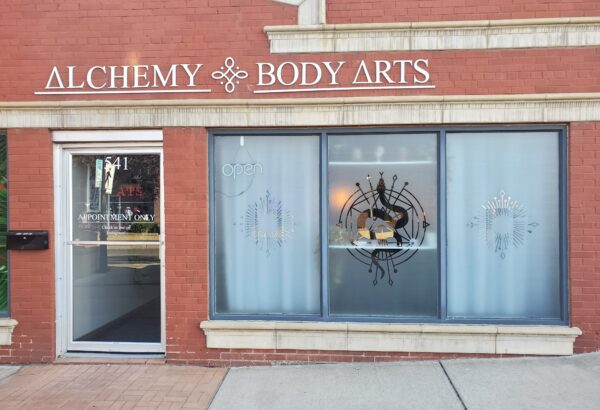 Alchemy Body Arts Frosted Glass Medicine Hat Alberta