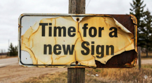 Signs in need of a repair