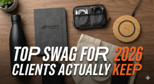 Promotional Items water bottles and chargers