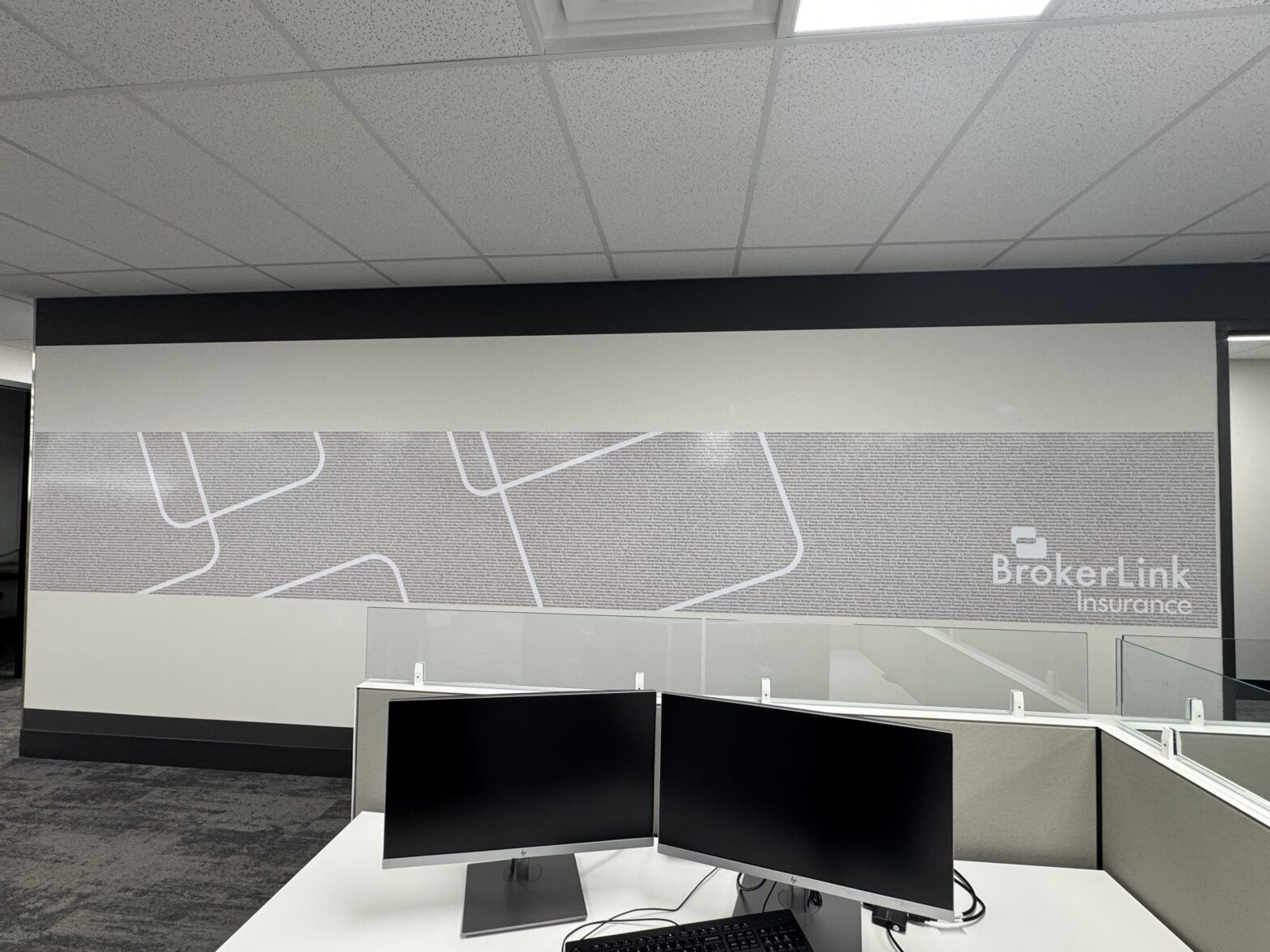 Wall Wrap for an office in Medicine Hat, Alberta