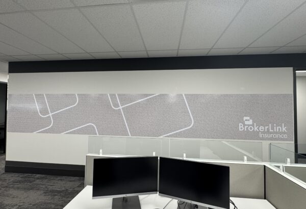 Wall Wrap for an office in Medicine Hat, Alberta