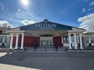Push Through Dimensional Sign Pattison Funeral Medicine Hat Alberta