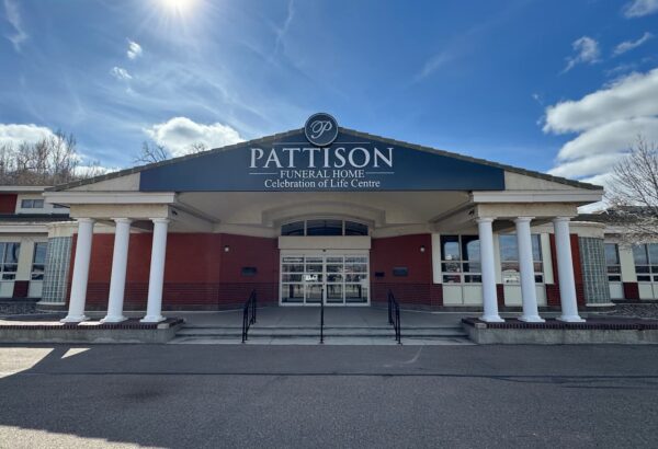 Push Through Dimensional Sign Pattison Funeral Medicine Hat Alberta