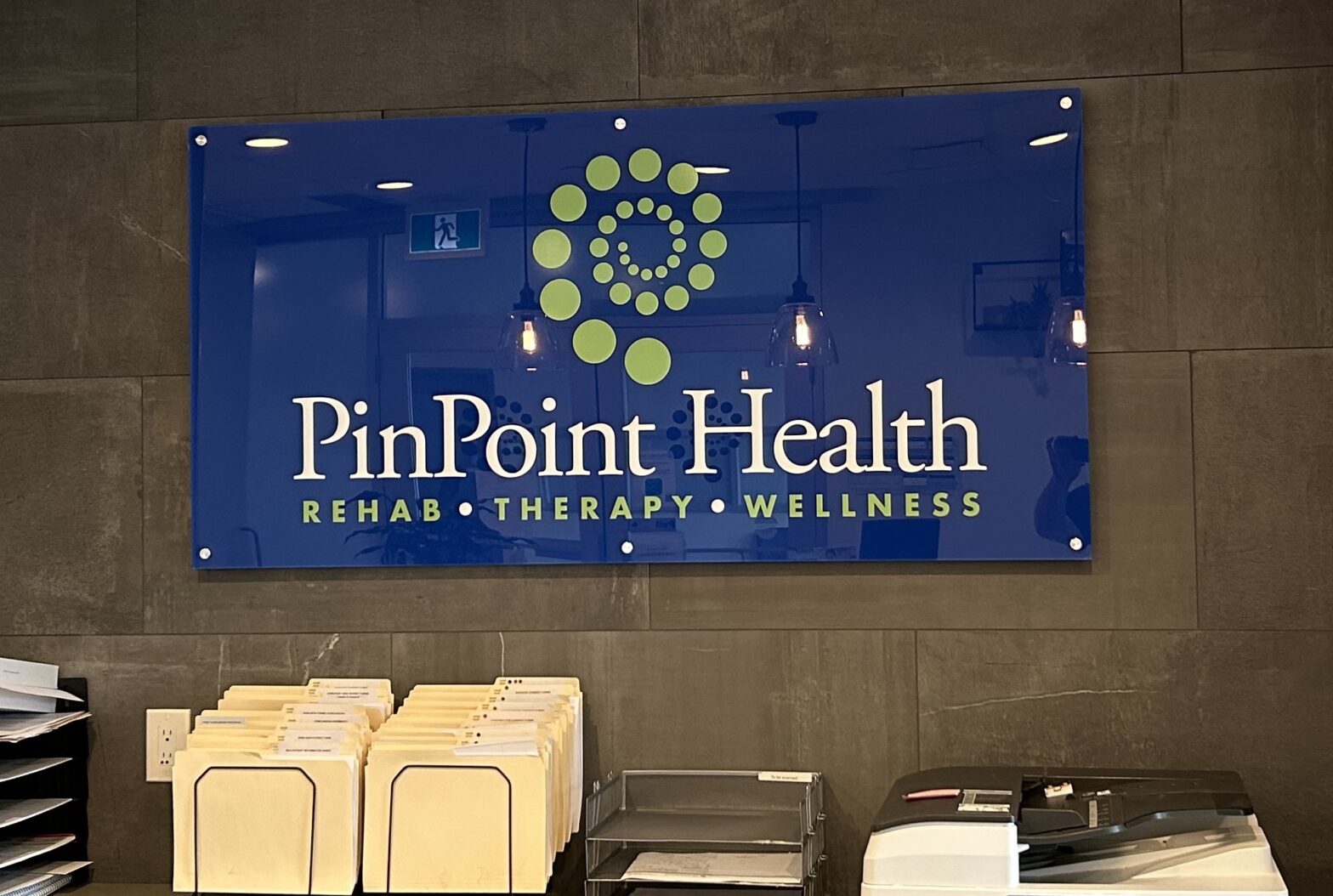 PinPoint Health Acrylic Sign