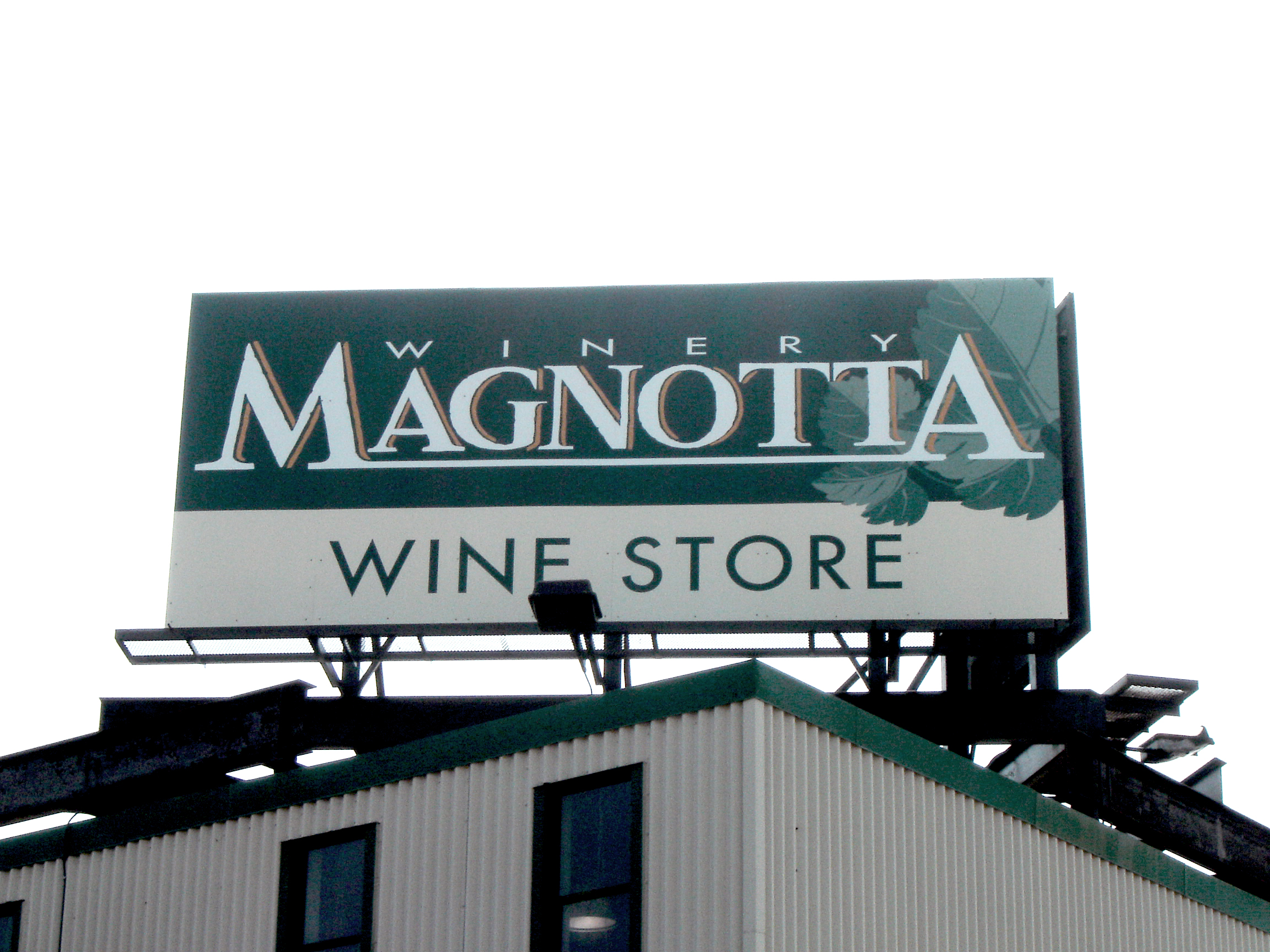 Billboard sign for Magnotta Winery.