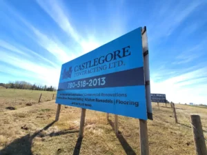 Large Format External Sign for CastleGore Contracting